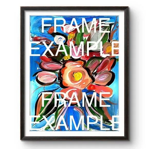 WS original eyelash woman painting 14X11 canvas expressionism modern wall art - Picture 3 of 5